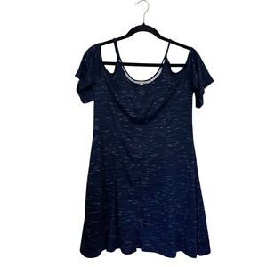Copper Key Women's Dress Small NWT Button Front Col Shoulder Short